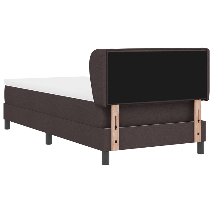 Pat box spring cu saltea, maro închis, 80x200 cm, textil - WALTI WALTI