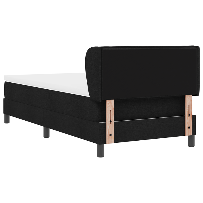 Pat cu saltea Box Spring vidaXL Negru 90x190 cm Fabricat - WALTI WALTI