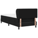 Pat cu saltea Box Spring vidaXL Negru 90x190 cm Fabricat - WALTI WALTI