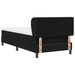 Pat Box Spring vidaXL cu Saltea Negru 90x200 cm Din Material Textil - WALTI WALTI