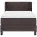 Pat box spring cu saltea, maro închis, 90x200 cm, textil - WALTI WALTI