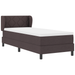 Pat box spring cu saltea, maro închis, 80x200 cm, textil - WALTI WALTI