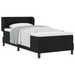 Pat box spring cu saltea, negru, 90x190 cm, textil - WALTI WALTI