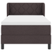 Pat box spring cu saltea, maro închis, 90x200 cm, textil - WALTI WALTI