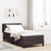 Pat box spring cu saltea, maro închis, 90x200 cm, textil - WALTI WALTI