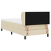 Pat box spring cu saltea, crem, 100x200 cm, textil - WALTI WALTI