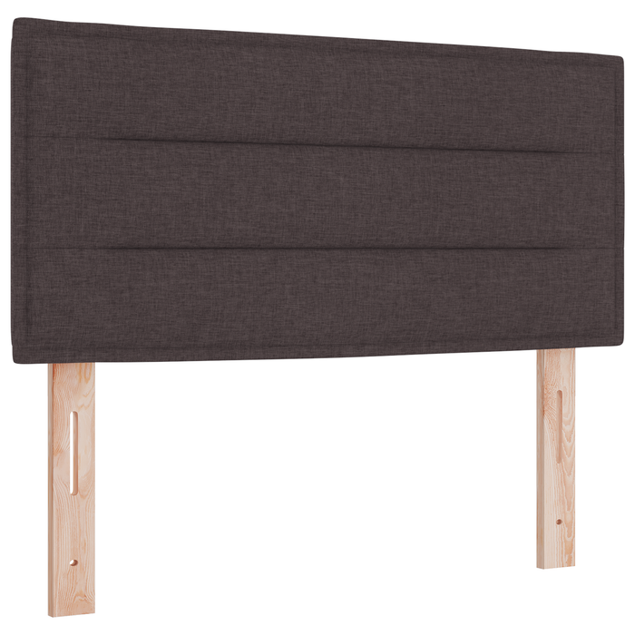 Pat box spring cu saltea, maro închis, 80x200 cm, textil - WALTI WALTI