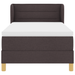 Pat box spring cu saltea, maro închis, 80x200 cm, textil - WALTI WALTI