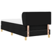Pat box spring cu saltea, negru, 90x190 cm, textil - WALTI WALTI