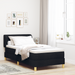 Pat box spring cu saltea, negru, 90x190 cm, textil - WALTI WALTI