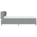 Pat Box Spring vidaXL cu Saltea Gri Deschis 90x200 cm țesătură - WALTI WALTI