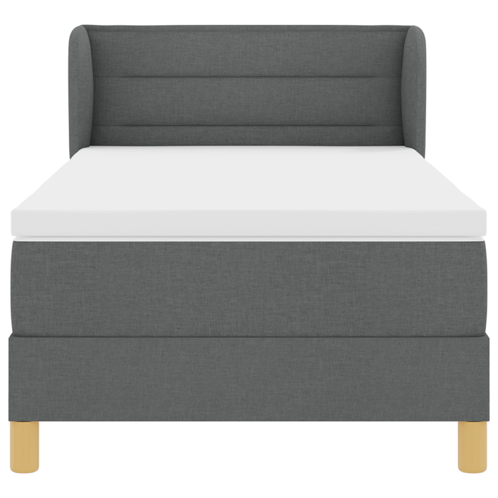 Pat cu saltea și somier Gri închis 90x200 cm Fabricat - WALTI WALTI