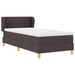 Pat box spring cu saltea, maro închis, 90x200 cm, textil - WALTI WALTI