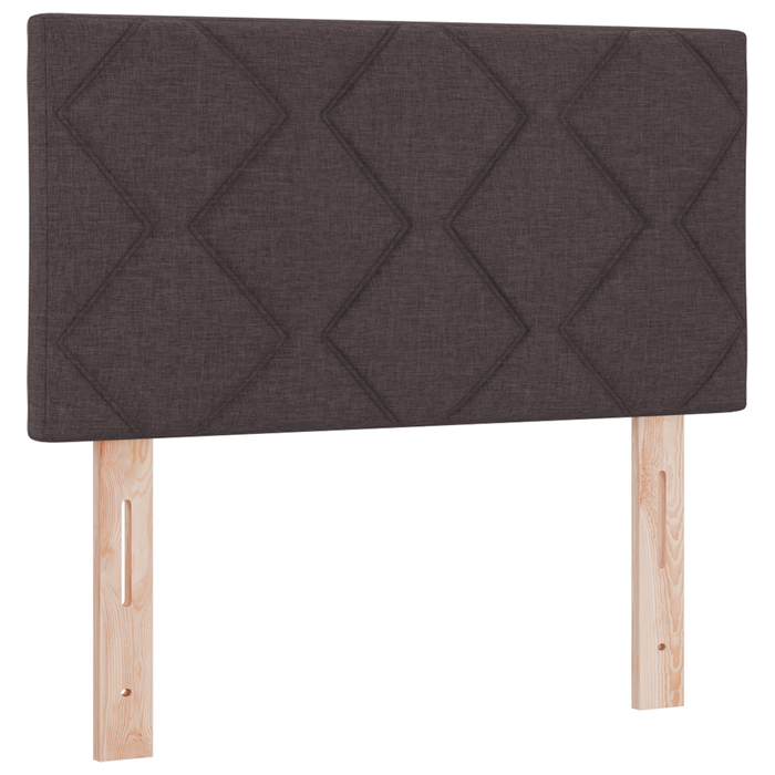Pat box spring cu saltea, maro deschis, 80x200 cm, textil - WALTI WALTI