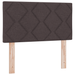 Pat box spring cu saltea, maro deschis, 80x200 cm, textil - WALTI WALTI