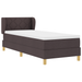 Pat box spring cu saltea, maro deschis, 80x200 cm, textil - WALTI WALTI