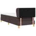 Pat box spring cu saltea, maro deschis, 80x200 cm, textil - WALTI WALTI