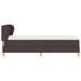 Pat box spring cu saltea, maro deschis, 80x200 cm, textil - WALTI WALTI