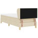 Pat box spring cu saltea, crem, 80x200 cm, textil - WALTI WALTI