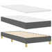 Pat box spring cu saltea, gri închis, 90x190 cm, textil - WALTI WALTI