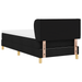 Pat box spring cu saltea, negru, 90x190 cm, textil - WALTI WALTI