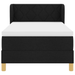 Pat box spring cu saltea, negru, 90x190 cm, textil - WALTI WALTI
