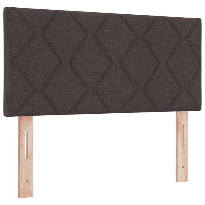 Pat box spring cu saltea, maro închis, 90x200 cm, textil - WALTI WALTI
