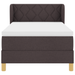 Pat box spring cu saltea, maro închis, 90x200 cm, textil - WALTI WALTI