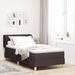 Pat box spring cu saltea, maro închis, 90x200 cm, textil - WALTI WALTI