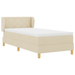 Pat box spring cu saltea, crem, 90x200 cm, textil - WALTI WALTI