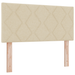 Pat box spring cu saltea, crem, 100x200 cm, textil - WALTI WALTI