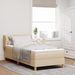 Pat box spring cu saltea, crem, 100x200 cm, textil - WALTI WALTI