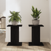 Suport plante, 2 buc., stejar negru, 30x30x40 cm lemn prelucrat - WALTI WALTI