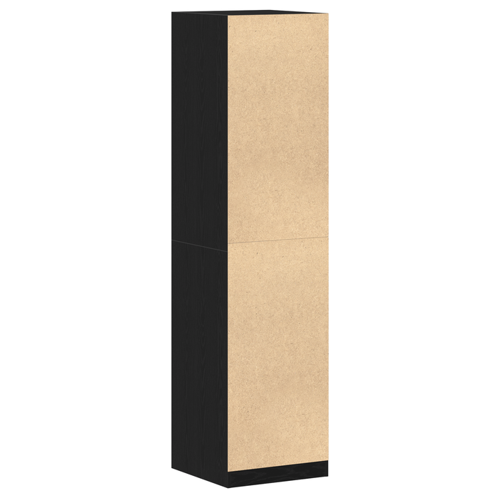 Dulap Negru Stejar 50x50x200 cm din Lemn Ingineresc de la vidaXL - WALTI WALTI