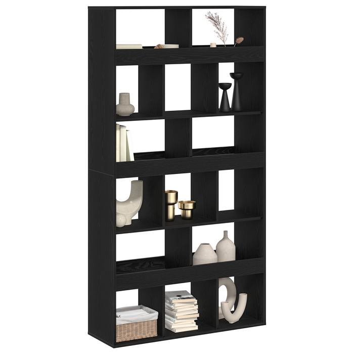 Paravan 2 piese Stejar negru 100x33x187,5 cm Lemn prelucrat - WALTI WALTI