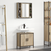 Set Mobilier Baie de 2 Piese Stejar Sonoma Lemn prelucrat - WALTI WALTI