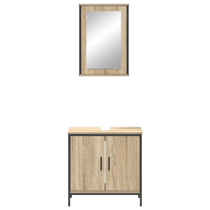 Set Mobilier Baie 2 piese Stejar Enginerie Lemn - WALTI WALTI
