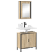 Set Mobilier Baie 2 piese Stejar Enginerie Lemn - WALTI WALTI