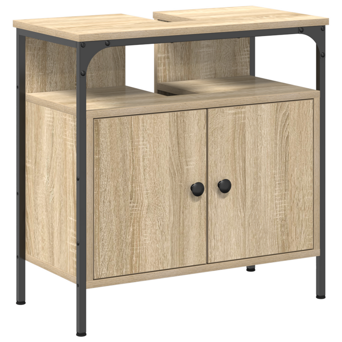 Set Mobilier Baie pe 3 Piese din Lemn Inginerizat Stejar Deschis - WALTI WALTI
