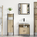 Set Mobilier Baie pe 3 Piese din Lemn Inginerizat Stejar Deschis - WALTI WALTI