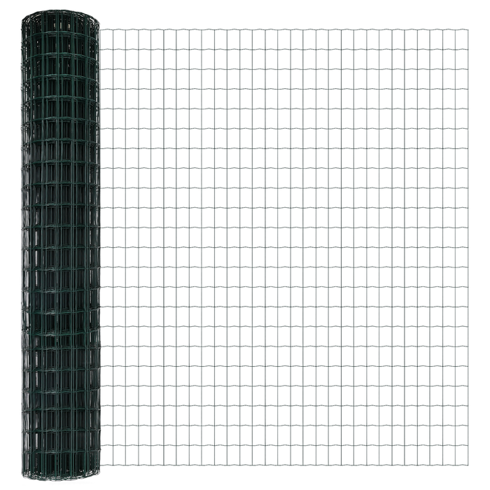 Împrejmuirea euro cu 7 stâlpi 1.5x10 m Oțel galvanizat verde - WALTI WALTI