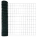 Euro Fence cu 13 Posturi 1x25 m Oțel Galvanizat Verde - WALTI WALTI