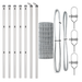 Euro Fence cu 7 Stâlpi 0.6x10 m Oțel Galvanizat - WALTI WALTI