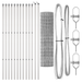 Gard Euro cu 13 stâlpi 1.2x25 m Oțel galvanizat - WALTI WALTI