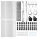 Gard Euro cu 13 stâlpi 1.2x25 m Oțel galvanizat - WALTI WALTI
