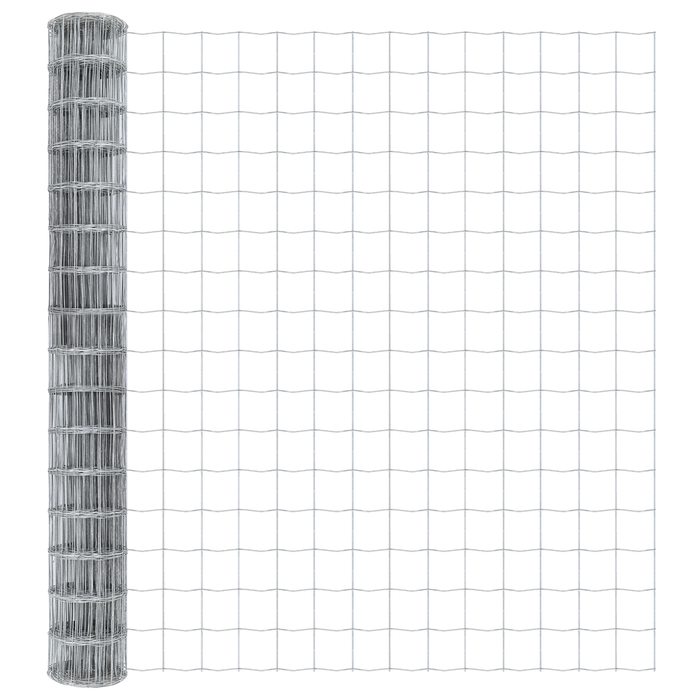 Gard Euro cu 7 stâlpi cu vârf 1.6x10 m Oțel galvanizat - WALTI WALTI