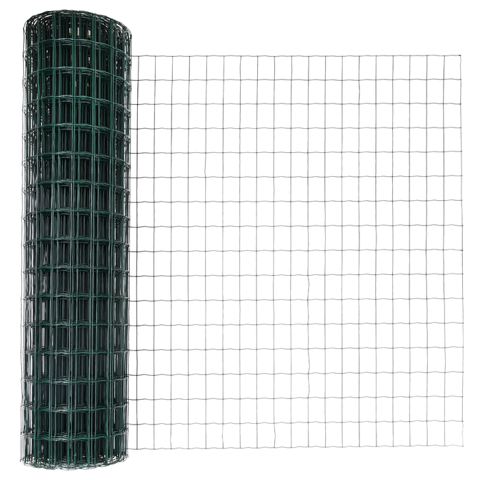 Gard Euro cu 7 stâlpi flanșați 0.8x10 m din oțel galvanizat - WALTI WALTI
