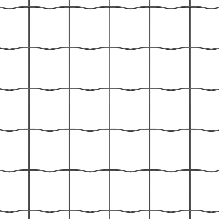 Gard Euro cu 13 Stâlpi Flansa 0.8x25 m Oțel Galvanizat - WALTI WALTI