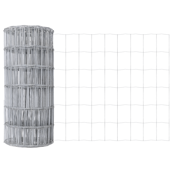 Euro Fence cu 13 stâlpi cu flanșă 0.6x25 m Oțel galvanizat - WALTI WALTI