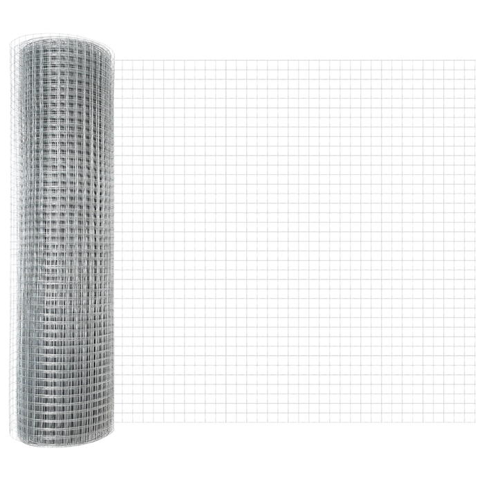 Gard de sârmă sudată cu 13 stâlpi 0.6x25 m Oțel galvanizat - WALTI WALTI